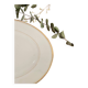 Plat ovale doré et blanc