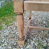 Paire de fauteuils anciens vintage en bois