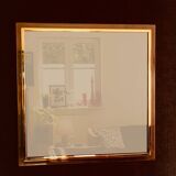 Postmodern Square Bronze Mirror from Belgo Chrom, Belgium, 1980s