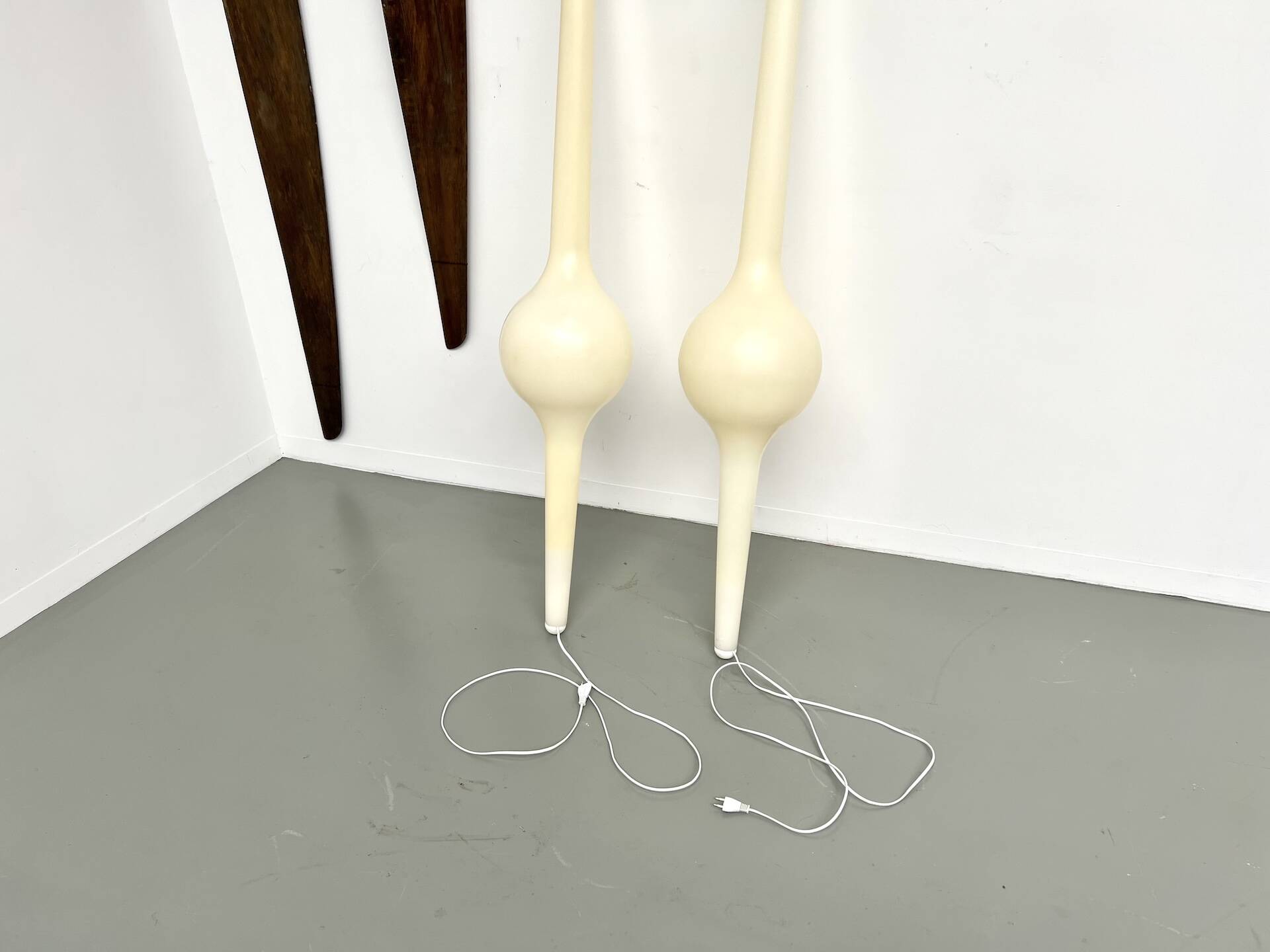 Pair of Michael Young Sticklight Lamps