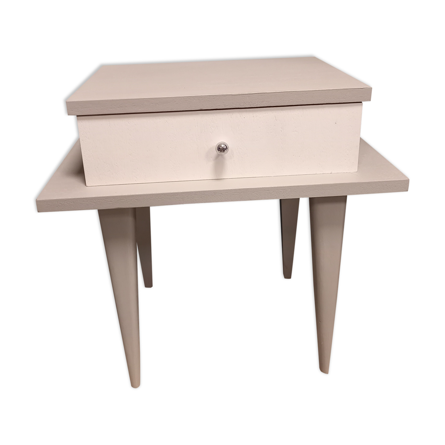 Wooden bedside table