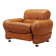 Leather armchair, Italian design, 1970s, production: Italy