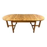 Karin Mobring grande table à manger à oreilles tombantes Ikea 1970-80