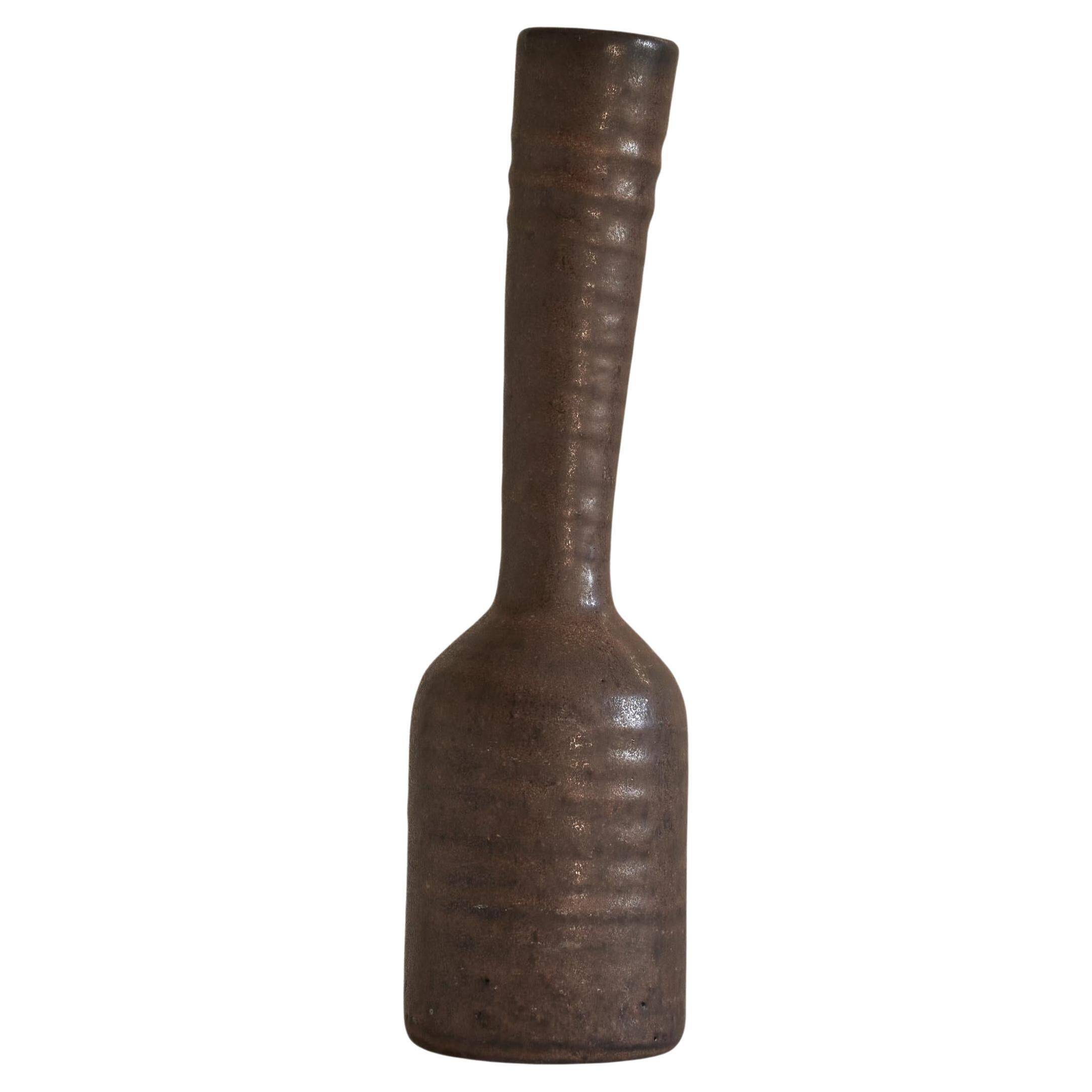 Studio ceramic vase free form 1960s