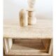 Travertine coffee table