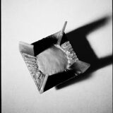 Brutalist Candle Holder / Chandelier in Bronze Circa 1950