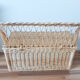 Antique rattan toy chest, wicker, bench