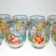 Set de 8 verres à fleurs