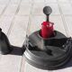 Pewter cellar rat candle holder