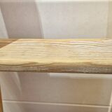 Vintage pine towel rack shelf ladder