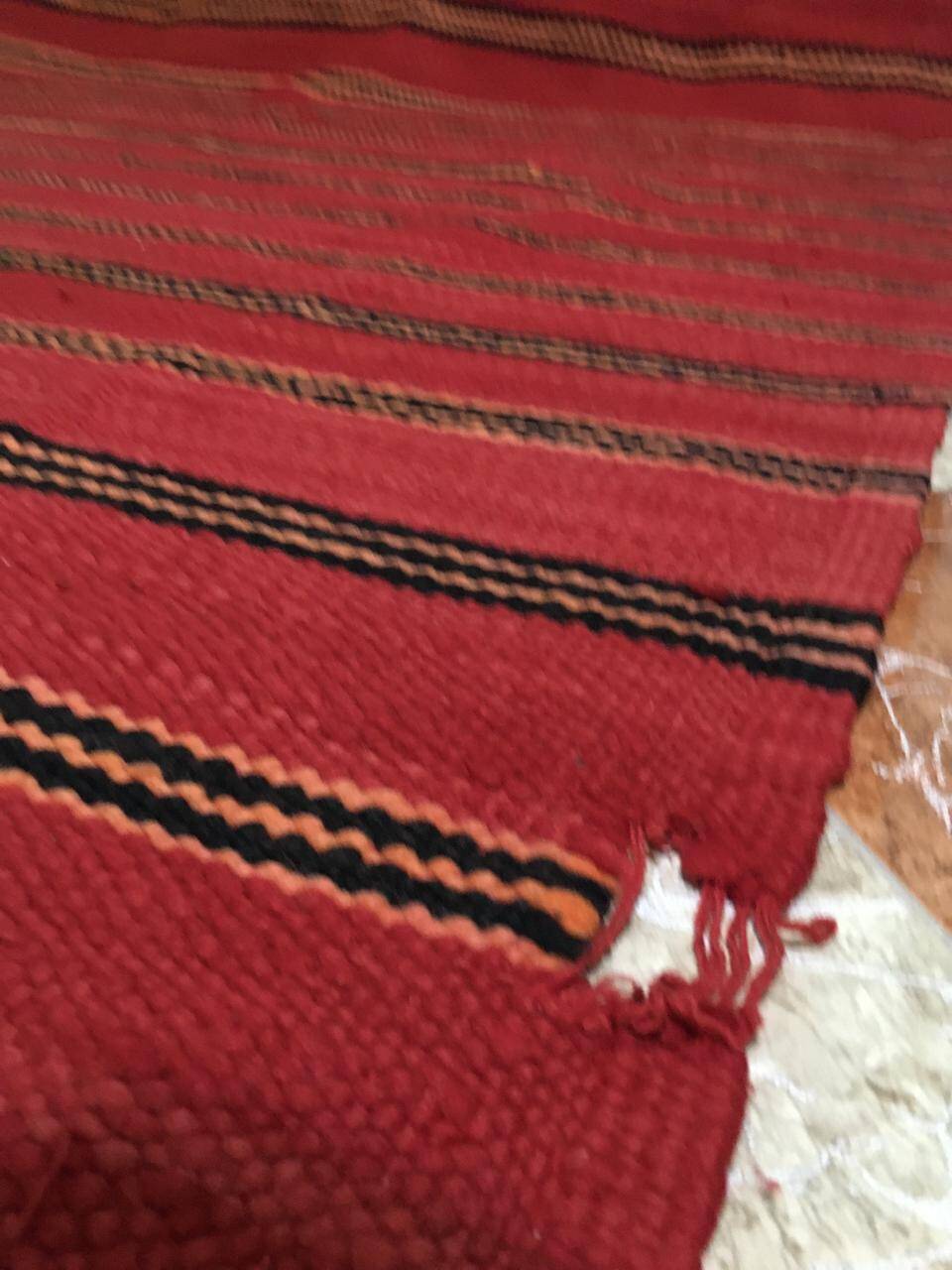 Vintage Berber red rug 370cm×187cm