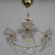 Vintage chandelier from the 70s/80s, 6 flowers