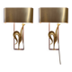 Pair of “Coq” wall lights from Maison Charles
