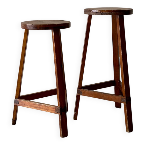 Tabouret haut, sellette x2
