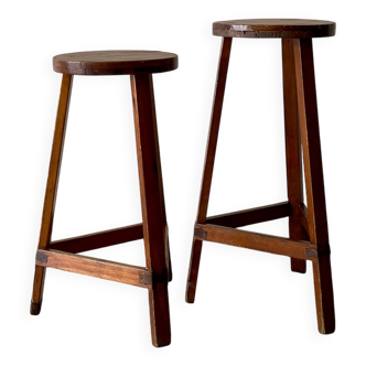 Tabouret haut, sellette x2