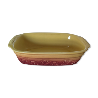 Rectangular terrine B.C.I. red and yellow