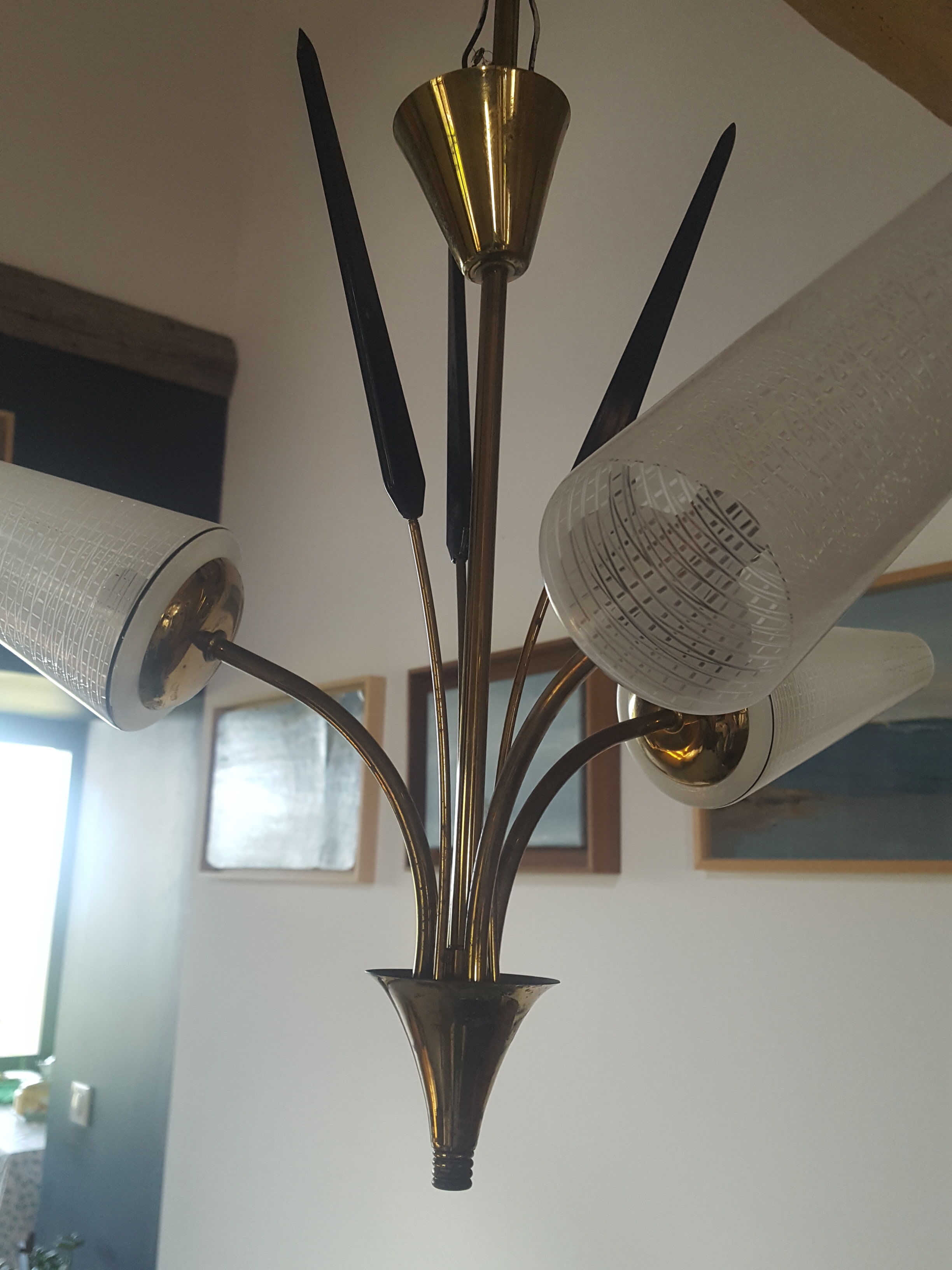 Chandelier 3 branches years 50