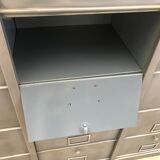 Meuble de rangement industriel Vandex Ronéo 15 clapets bois métal