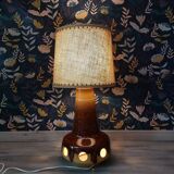 Fat lava ceramic floor lamp by Baudin