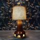 Fat lava ceramic floor lamp by Baudin