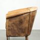 Vintage sheepskin club armchair in a light cognac colour