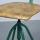 Set of 2 industrial mint green swivel chairs, 1960