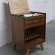 Unique 1960s bedside table with 15 complete games, compass legs, 1960s