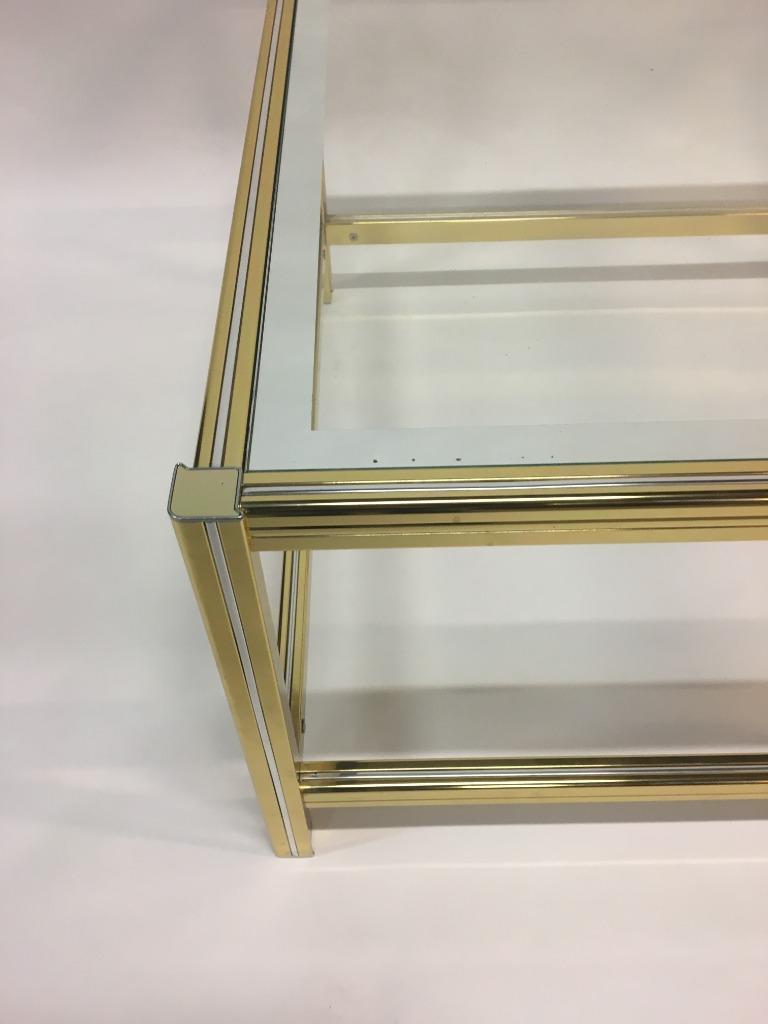Table low vintage brass