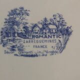 Plat à tarte Sarreguemines modèle Romantic