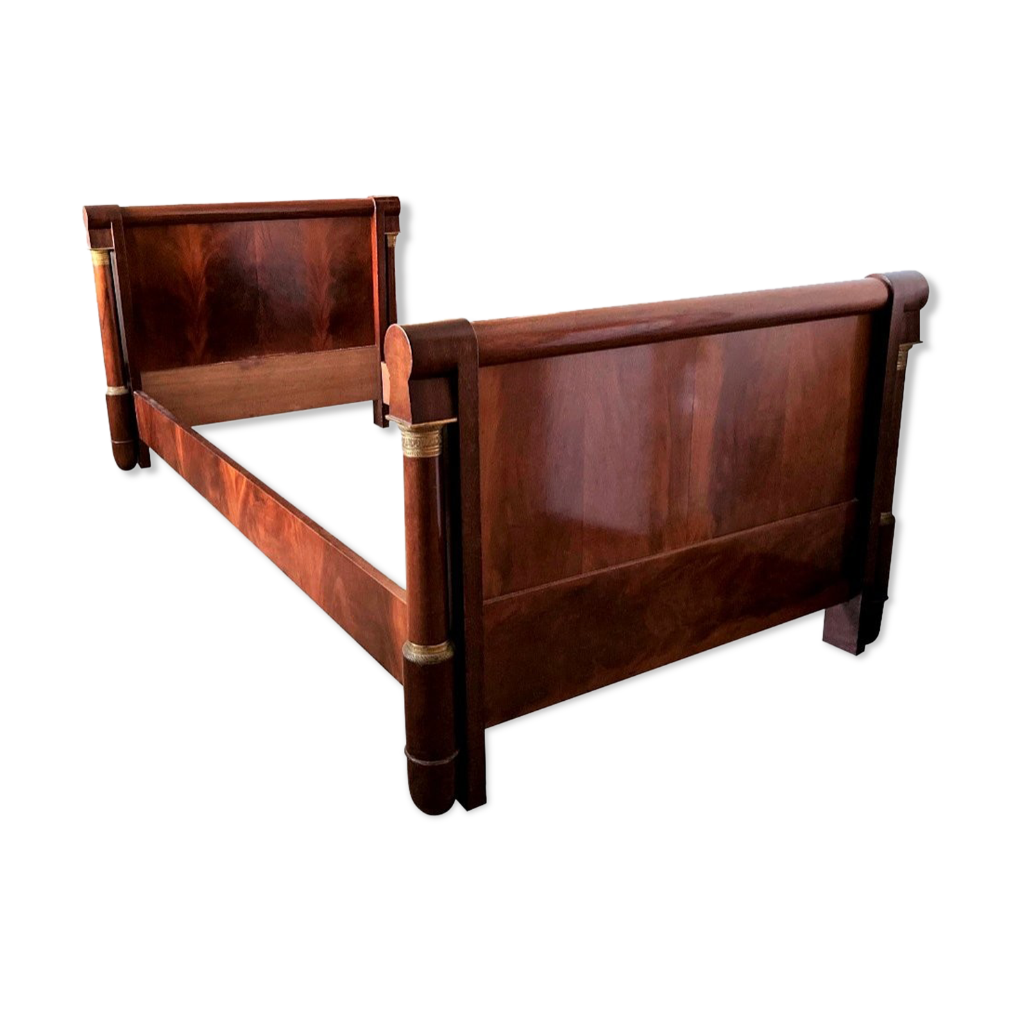 Empire-style mahogany bed
