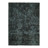 Handmade Oriental Decorative 1980s 294 cm x 401 cm Black Wool Carpet