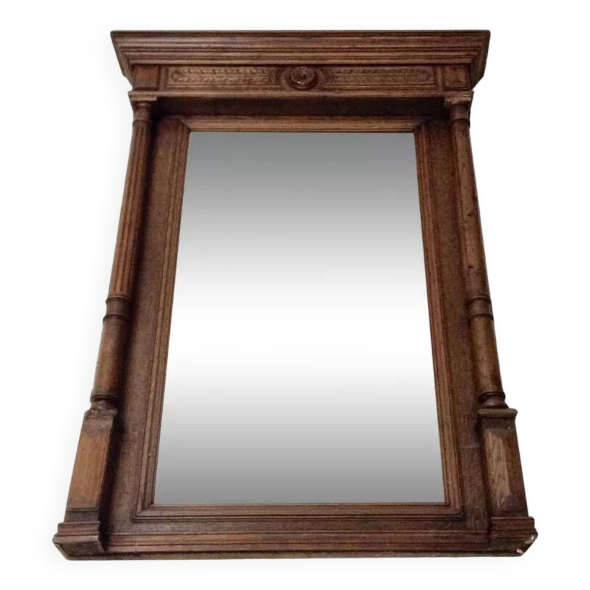 Trumeau wooden mirror