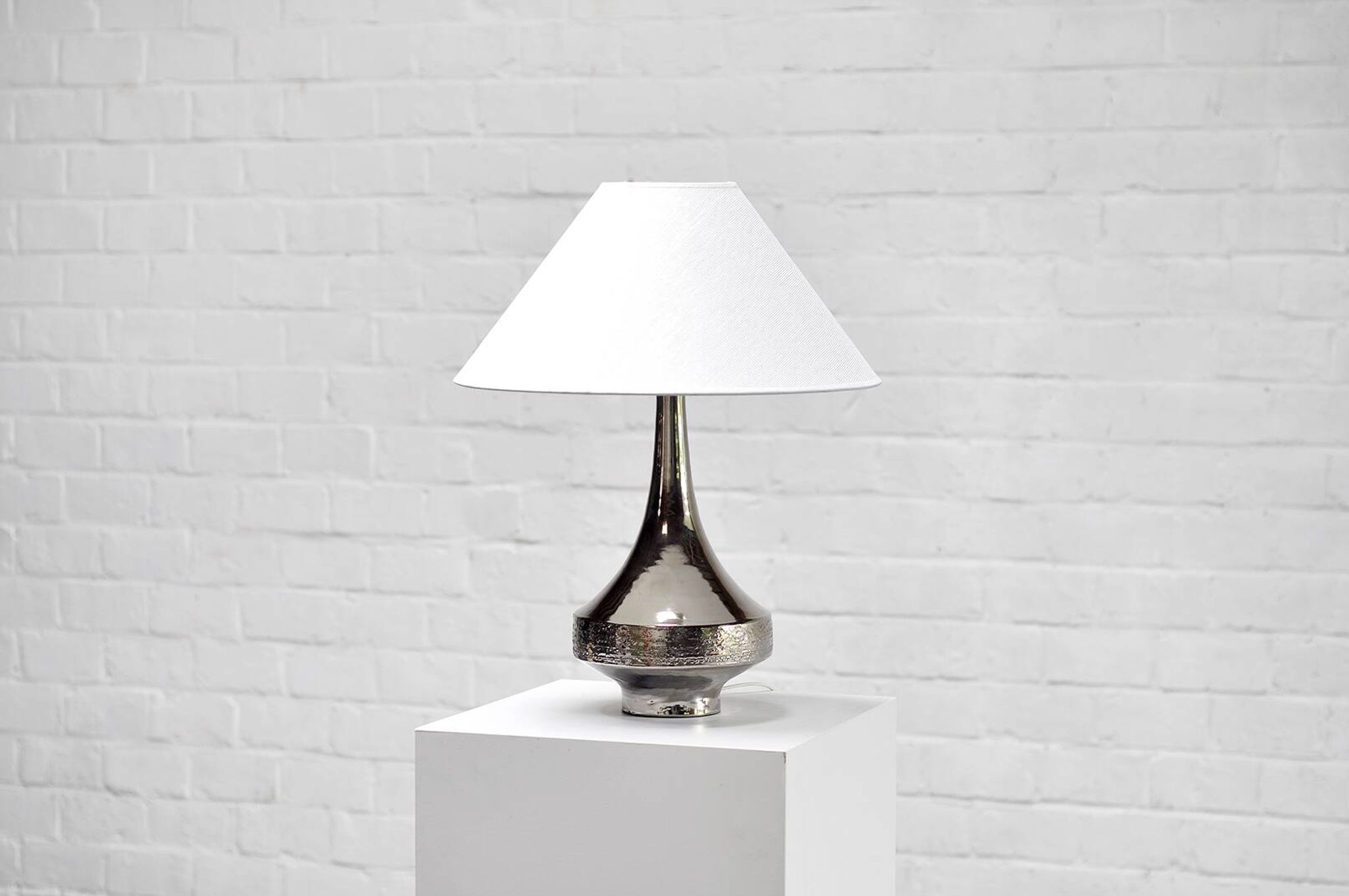 Vintage ceramic table lamp 1970s