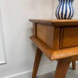 Table de chevet pieds compas