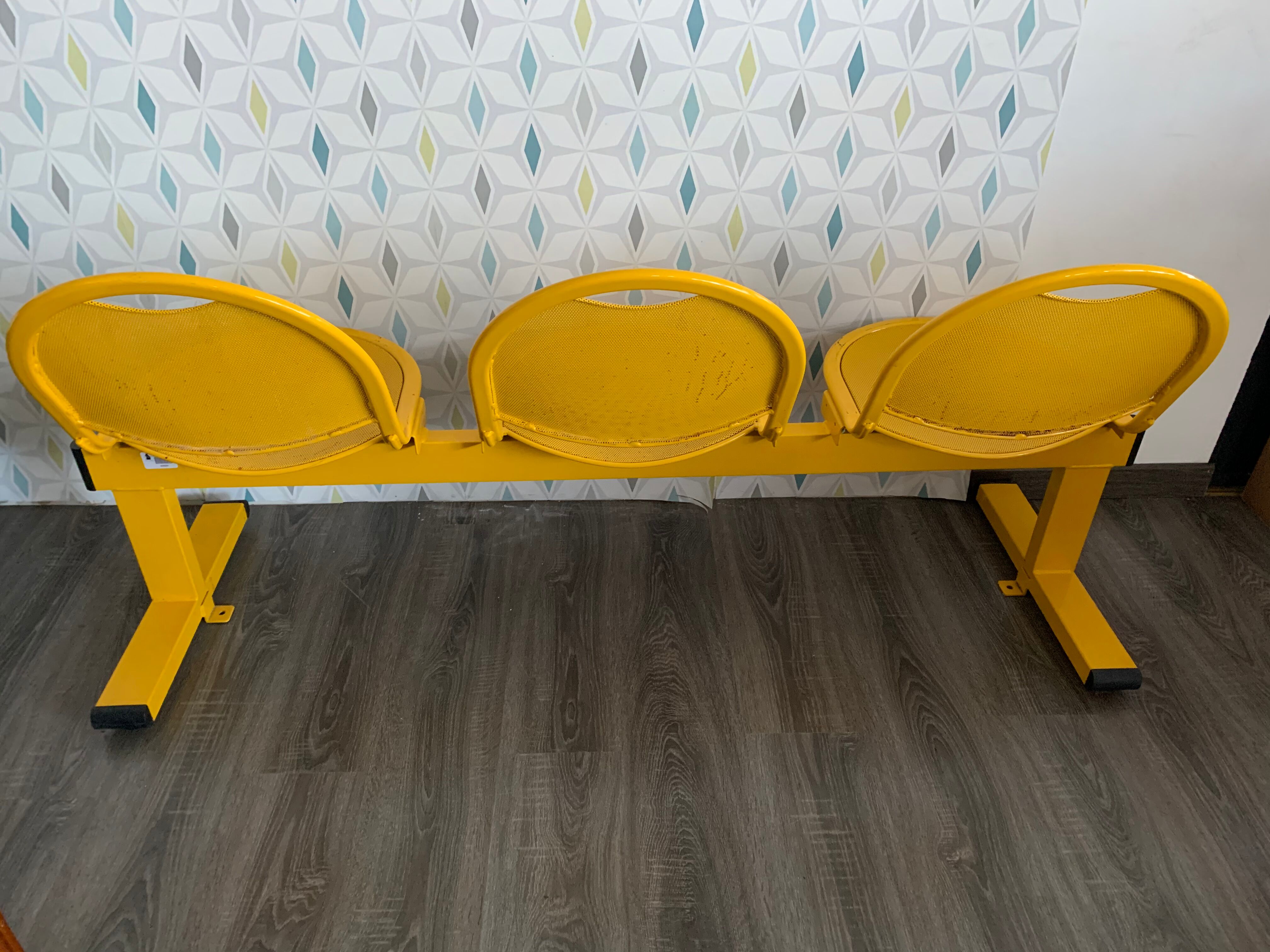 Banc salle d’attente vintage