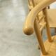 Set of 3 minimalist chairs in light wood 1980 Italy