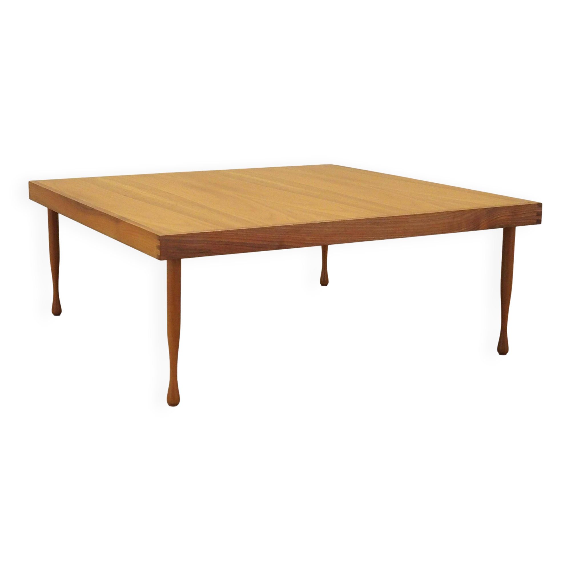 Mahogany coffee table, Italian design, 1970s, production: Italy