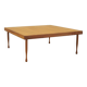 Table basse en acajou, design italien, années 1970, production : Italie