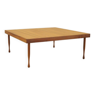Mahogany coffee table, Italian design, 1970s, production: Italy