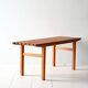1960s Scandinavian pine slatted bench