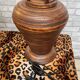 2 lamps of colonial type bamboo and wicker