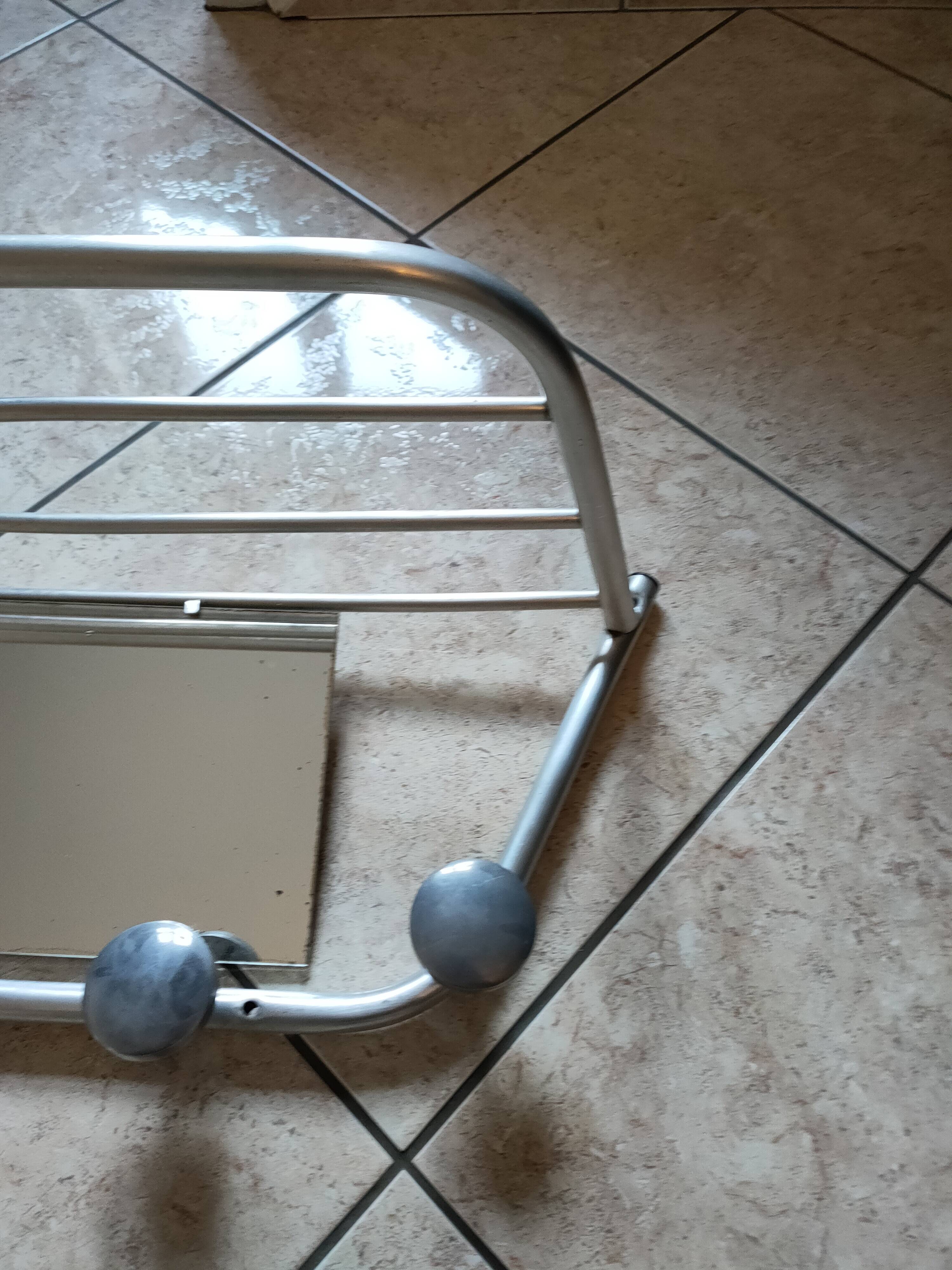 60s aluminum coat rack