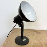 Lampe Photo de Table Vintage en Émail Noir, 1950s