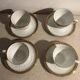 4 Bavarian porcelain coffee cups and saucers