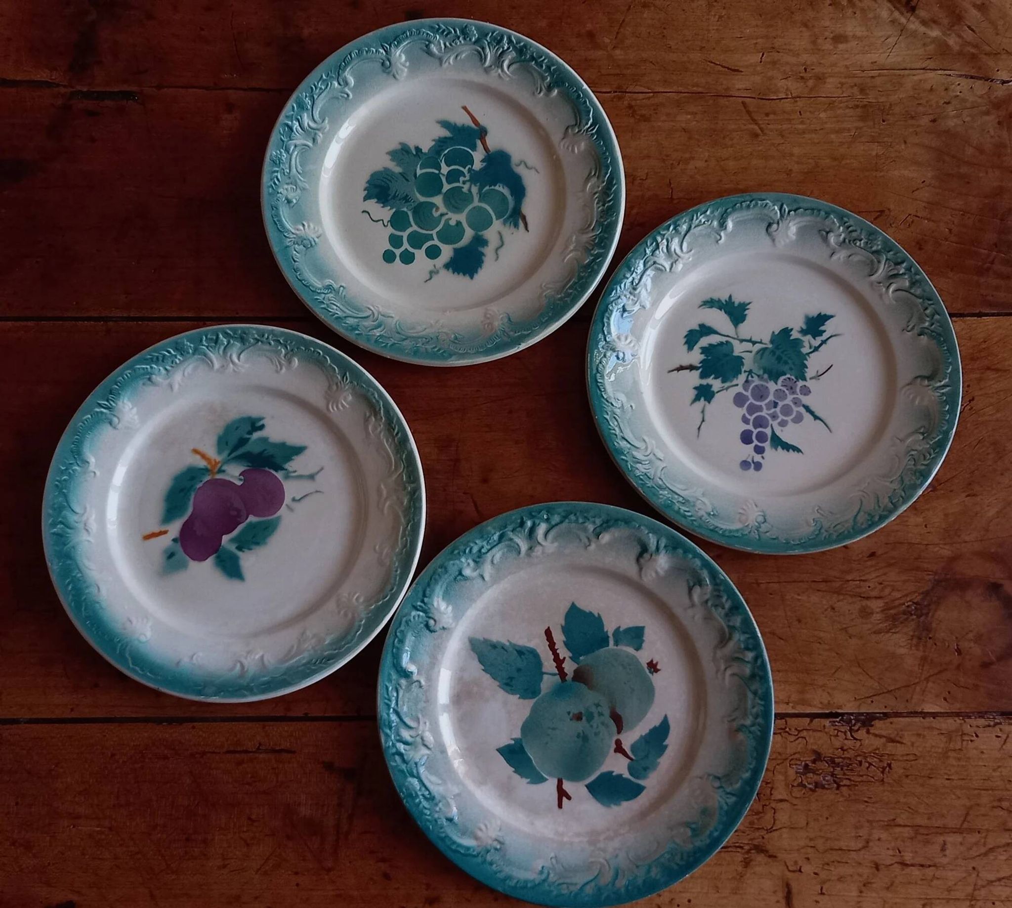4 dessert plates in earthenware from Castres