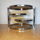 Metal and smoked glass coffee table, 1970