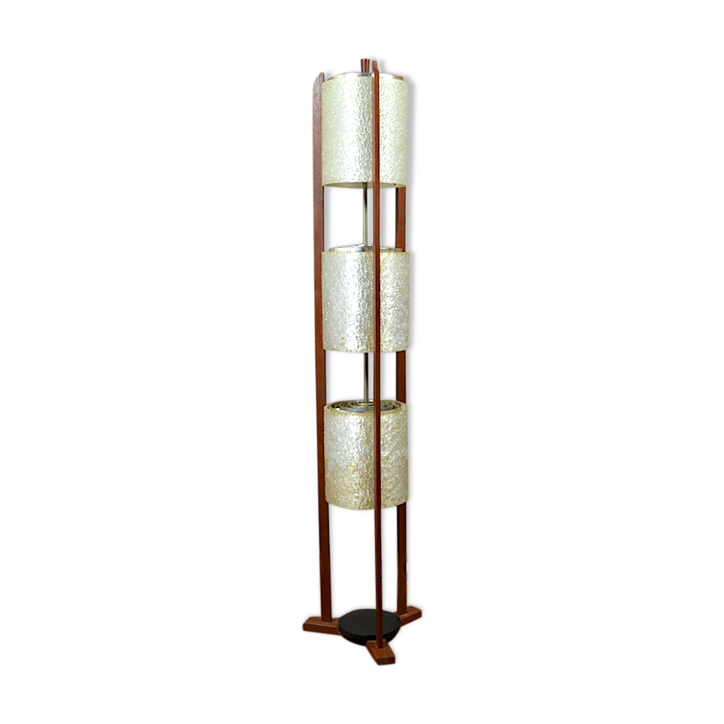 Lamppost Design Scandinavian teak and Perspex Vintage 1960