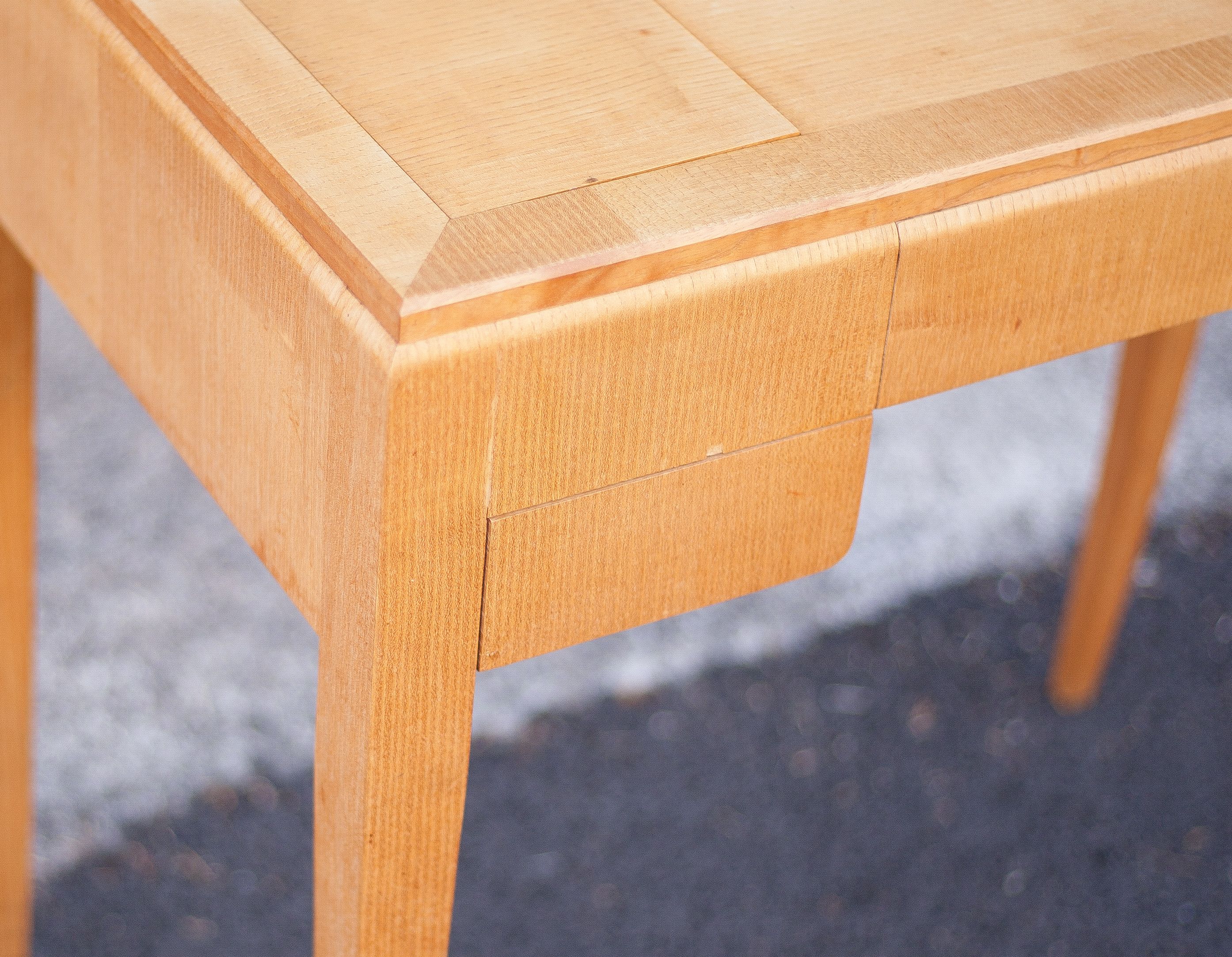 Wood desk, wood console