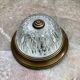 Ceiling light in brass and old molded glass