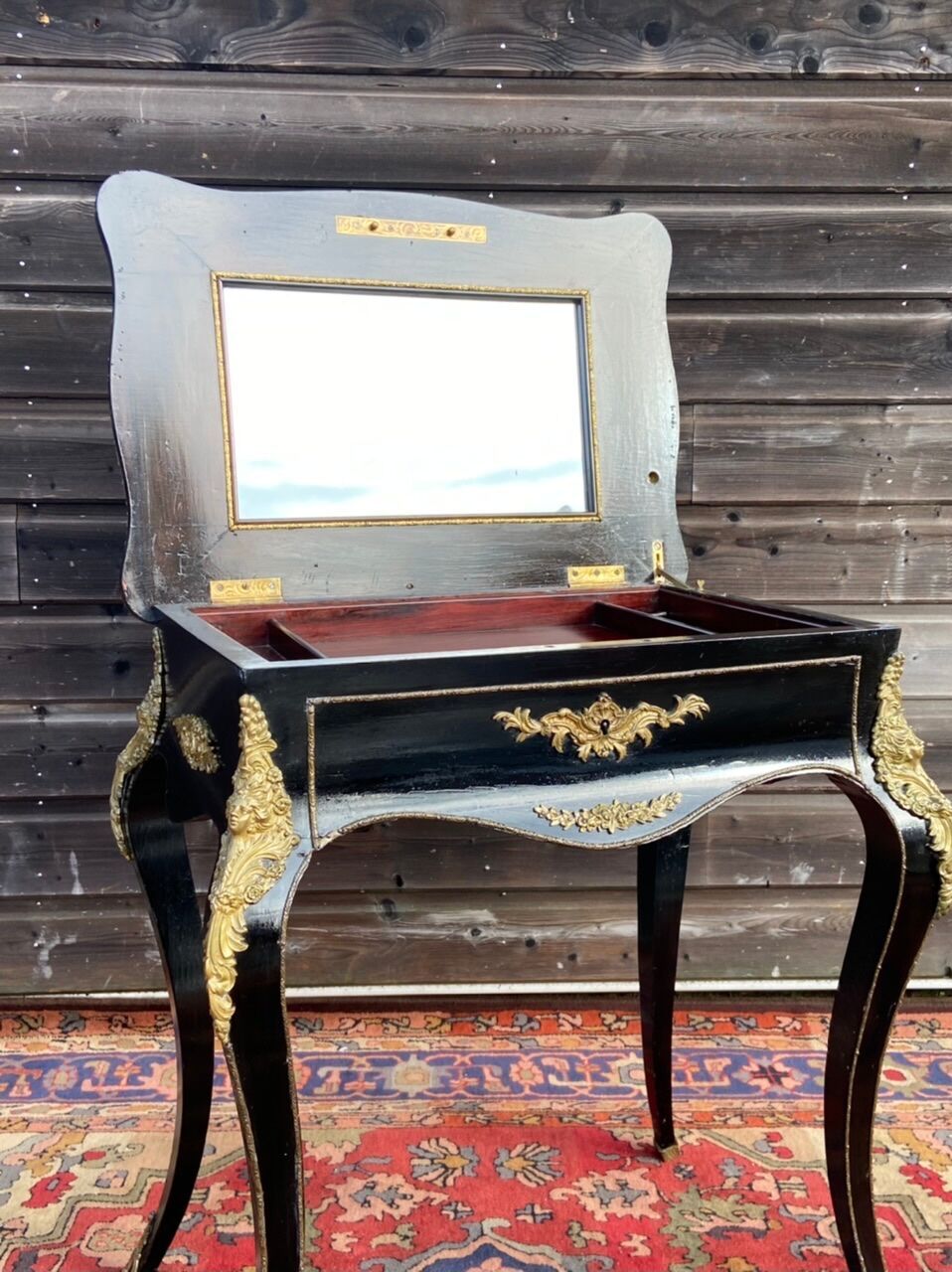 Little Writing Table En Marquetry Boulle From Napoleon III era